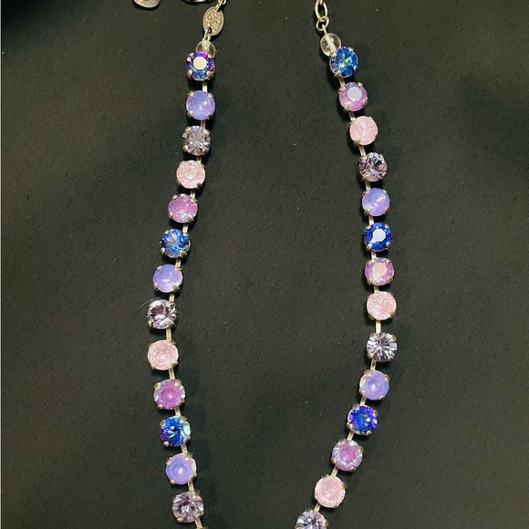 Crystal Infinity Necklace - Purple/Lilac/Pink - Picture 7 of 7